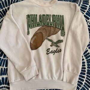 Vintage Philadelphia Eagles White Crewneck